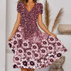 Great Women Dress Mid-calf Length Breathable Quick Dry Vintage Women Dress
