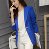 Green Blue Black Women Blazers And Jackets New Spring Autumn Fashion Single Button Blazer Femenino Ladies Blazer Female