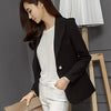 Green Blue Black Women Blazers And Jackets New Spring Autumn Fashion Single Button Blazer Femenino Ladies Blazer Female