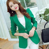 (Green Blue Black) Women Blazers And Jackets Long-sleeved Suit Ms. Blazer Femme Blaser Feminino Casual Blazer For Ladies