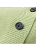 Green Casual Knitted Cardigan Sweaters Women 2023 Autumn Vintage Single Breasted Solid Loose Long Sleeve Tops Knitwear Chic Kpop