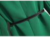 Green Suit Jacket Women's Clothing Spring and Autumn Slim Long-sleeved Iron-free Belt Tweed Jacket Office Ladies 2023