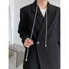 Green high-end suit jacket women's 2023 spring Korean style casual temperament silhouette suit