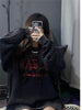 Grunge Emo Gothic Baggy Sweatshirt Women Hip Hop Streetwear Loose Fairycore Print Hoodie Mall Goth Black Retro Harajuku Alt Top