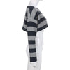 Grunge Striped Printed Loose Women Sweater Gothic Aesthetic Crop Tops E-girl Punk Long Sleeve Knitted Pullovers 90s Streetwear
