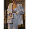 Gtpdpllt Silver Double Layer Shining Loose Blazer Tangada Women Long Sleeve Long Jacket Female Outwear 2023 Casual Blazers Tops