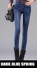 Guoran Skinny Jeans Female Denim Pants Casual Trousers Thick Warm Slim Pencil Pants Velvet Stretch High Waist Jeans Women Winter
