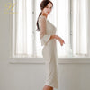 H Han Queen Autumn Irregular Sheath Dress Women Elegant Retro Dresses V-Neck Lace Patchwork Slim Party Special Occasion Vestidos