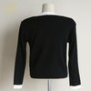 H Han Queen Winter Suit skirt V-neck Colorblock Single-breasted Cardigan Sweater Knitted 2 Pieces Suits Work Business Knit Set