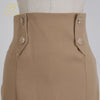 H Han Queen Women Spring 2 Pieces Set Sexy Tube Top Ruffled Shirts And High Waist Sheath Mermaid Skirts Office Lady Skirt Suit