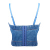 Rhinestone Top Haut Sexy Strapless Rave Clothes Short Bustier Bra Backless Boobs Brallette Ropa Para Mujer Damskie Camisole