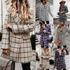 Women Office Lady Blazers Women Plus Size Clothing for Women Plaid Blazer Jacket Suit Office Lady  Suit Women Jacket Full 2022