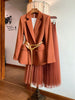 High-end quality women's skirts 2023 spring jacket coat + half skirt two-piece suit