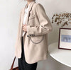Double Breasted Office Ladies Long Sleeve Loose Suit Coat Jacket Women Blazers Female Autumn and Winter Coat New 2022
