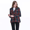 Blazer 2022 Women Spring-Autumn Vintage Tweed Suits Jackets Office Ladies Chic Slim Blazers Girls Tassel Tops Set Coat