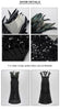 VC Deep V-neck Women's Skirt 2023 Feather Decorated Black Sequin Sleeveless High Slit Long Dress