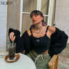 KLALIEN Fashion Casual Streetwear Slim Solid Moon Print Female Camisole 2022 New Simple Gray Black Basic Wild Soft Women Top
