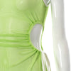 Sleeveless Cut Out Sexy Mesh Maxi Dress Women Backless Straps Party Bodycon Long Dresses Bikini Cover Up Beach Dress 2023 Summer