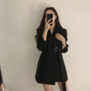 2022 New Solid Color Women Work Blazer Jacket Casual Sashes Loose Suit Jackets Female Oversized Blazer Women Outwear