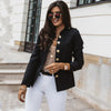2022 Autumn Fashion Women Blazers Coat 2022 Long Sleeve Solid Suits Button Coat Slim Office Lady Slim Jacket Blazer Feminino