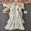 Beach Dress White 2023 Summer Long Ins Elegant Ruffles Off Shoulder Backless Sling Female Vestidos Chiffon Dress Maxi