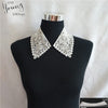 style White Embroidery Applique Lace Collar DIY Fabric Trim Lace Neckline Sewing Dresses decorate Accessories 1 pcs sale