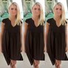 Chiffon Summer Dress Women Sexy Sleeveless Loose Mini Boho Dress Female Hollow Out Lace Beach Dresses Plus Size 3XL