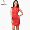 Sexy Women Summer Dress 2022 Vintage Mesh Patchwork Bandage Dress Sexy Black Party Sequin Dresses Female Office Dress