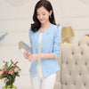 Medium-long slim  elegant women's suit female formal solid color blazer coat women vestidos