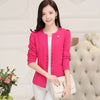 Medium-long slim  elegant women's suit female formal solid color blazer coat women vestidos