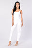New Summer Strapless Spaghetti Strap Sexy Women Rompers And Jumpsuits Plus Size Black White Long Overalls Bodysuit