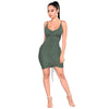 Bodycon Bandage Dress New Robe Sexy Deep-V Neck Women Party Dress Ruched Club Backless Short Mini Summer Dresses