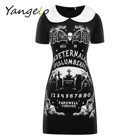 HARAJUKU DRESS PUNK BLACK FURIOUS FAITH DRESS GOTHIC 2022 NEW WOMEN DRESS