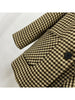 HARLEYFASHIION Casual Temperament Light Ripe Wind Plaid Suit Jacket Women Notched Single Breasted With Sashes Fshion Blazer
