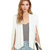HDY  2022 Women Basic Jacket Coats  Cardigan Unique Sleeve Design Slim Fit Office Suits White Cape Blazer Femme