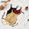 HELIAR Women Crop Top Knitted Bandage Tops Night Club Camis Straps Tank Top Female Solid Crop Tops Women Summer