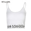 Spaghtti Strap Tank Tops T Shirt Summer Women Sleeveless Crop Tops Tees Female Printed Bodycon Cotton Fashion Tshirt