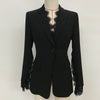 2023 Designer Blazer Women's Slit Sleeve Lace Embellished Single Button Blazer Jacket