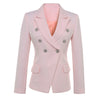 2022 Runway Designer Blazer Jacket Women's Lion Buttons Double Breasted Blazer Jacket Plus size S-XXXL
