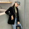 2023 Designer Blazer Jacket Women's Long Sleeves Tassels Double Breasted Loose Blazer Outer Coat