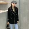 2023 Designer Blazer Jacket Women's Long Sleeves Tassels Double Breasted Loose Blazer Outer Coat