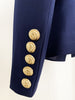 2023 Designer Jacket Women's Classic Slim Fitting Metal Lion Buttons Double Breasted Blazer Outer S-5XL