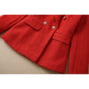 Runway 2023 Designer Blazer Jacket Women's  Classic Slim Fitting Double Breasted Tweed Blazer