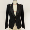 2023 Designer Blazer Jacket Women's Single Button Satin Collar Blazer