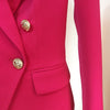 2023 Designer Blazer Women's Collar Buttons Double Breasted Metal Buttons Blazer Outer Wear