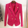 2023 Designer Blazer Women's Collar Buttons Double Breasted Metal Buttons Blazer Outer Wear
