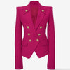 2023 Designer Blazer Women's Collar Buttons Double Breasted Metal Buttons Blazer Outer Wear