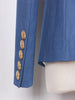 2023 Designer Jacket Women's Classic Slim Fitting Metal Lion Buttons Double Breasted Imitation Denim  Blazer
