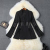 2023 Designer Jacket Women's Single Button Lacing Up Rope Split Blazer Jacket