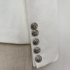 2023 Designer Blazer Women's Silver Lion Buttons Double Breasted Blazer Jacket